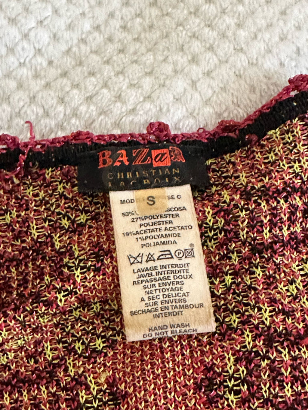 Rare Christian Lacroix Bazar Hırka