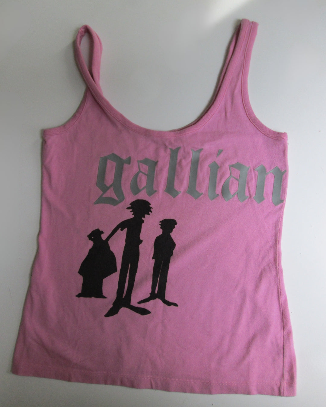 Galliano Baskılı Pembe Atlet