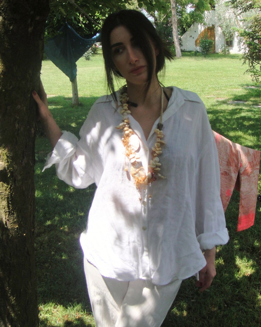 Çoklu Midye Detaylı Kemer/Kolye