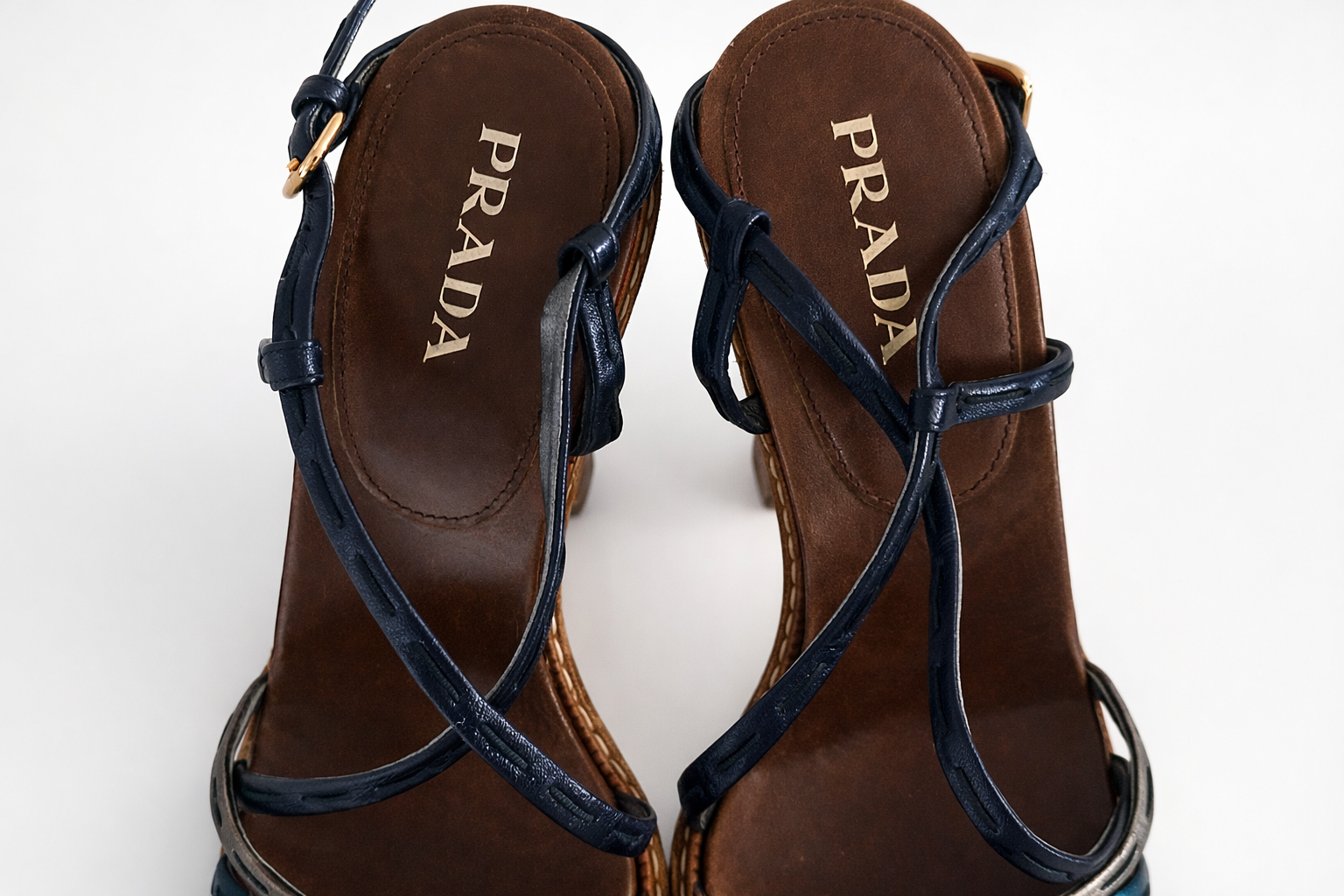 Vintage Prada Platformlu Sandalet