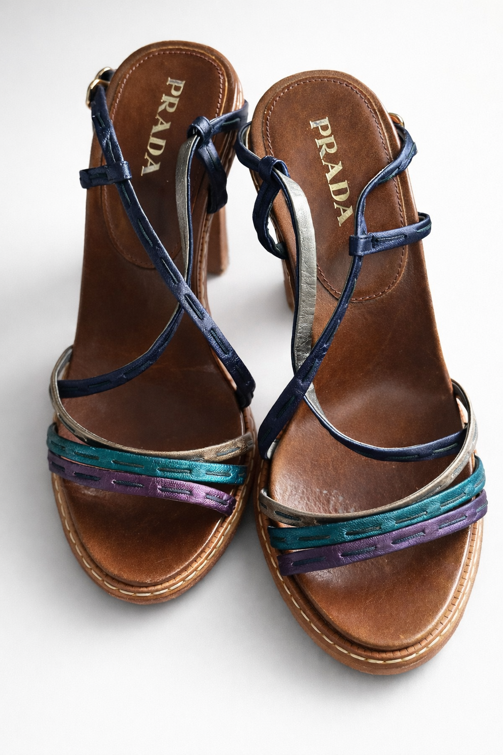 Vintage Prada Platformlu Sandalet