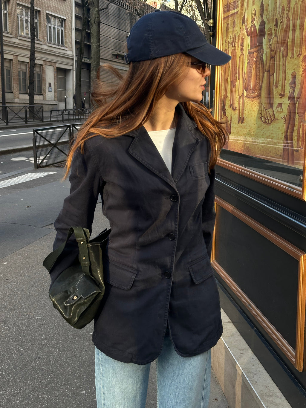 Moschino Lacivert Blazer Ceket