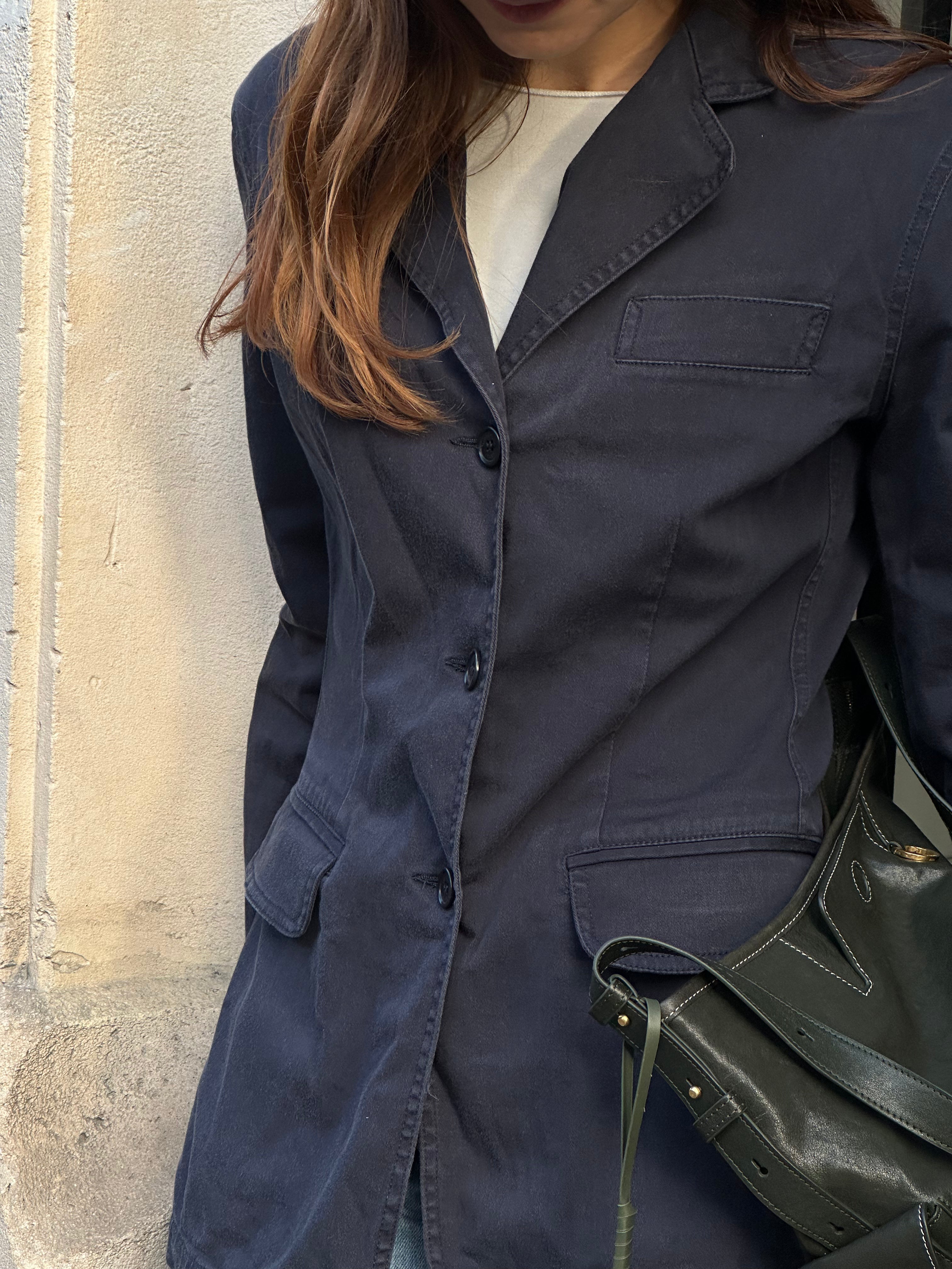 Moschino Lacivert Blazer Ceket