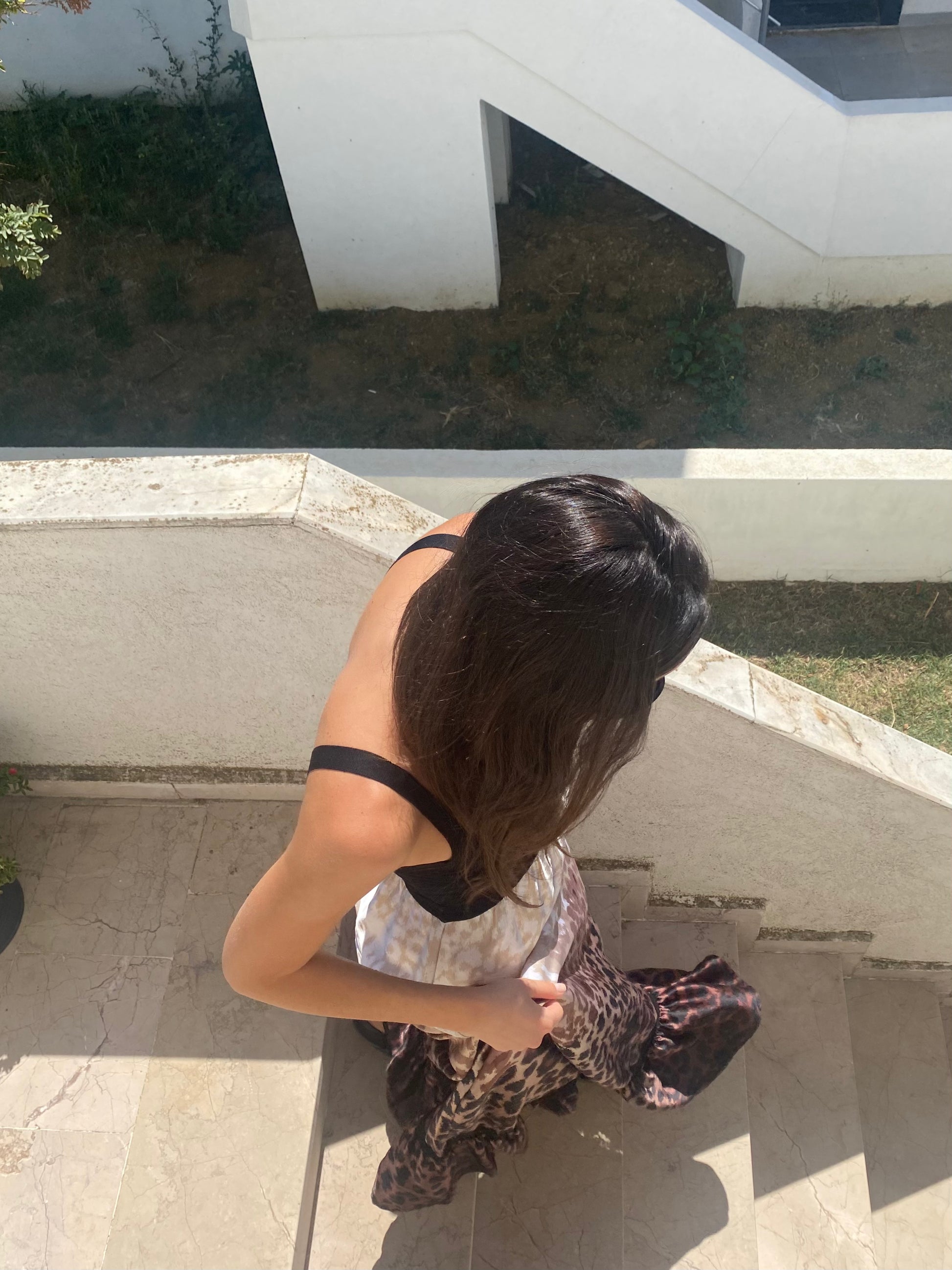 Bebe Leopar Desenli Maxi Elbise