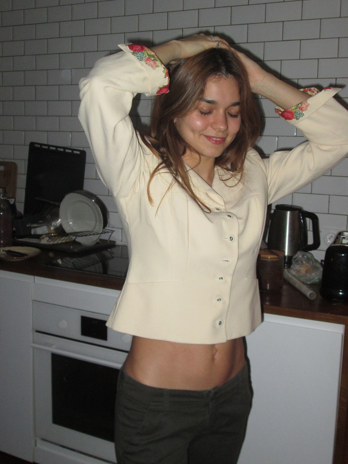 Moschino Çiçek Desenli Ceket