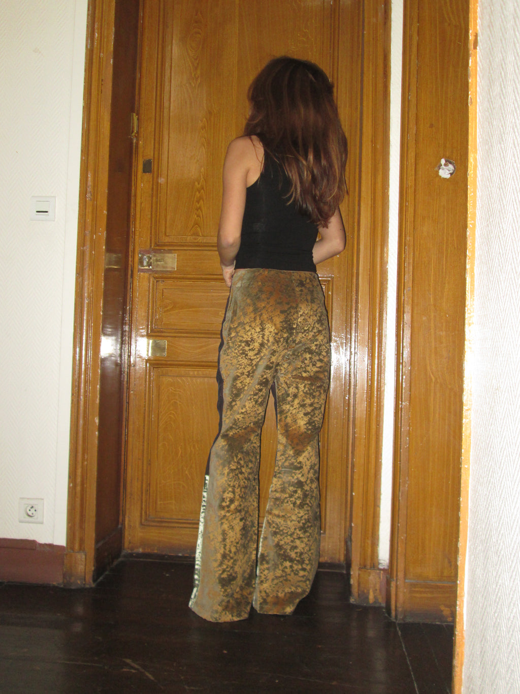 Custo Barcelona Kadife Patchwork Pantolon